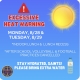 Excessive Heat Warning