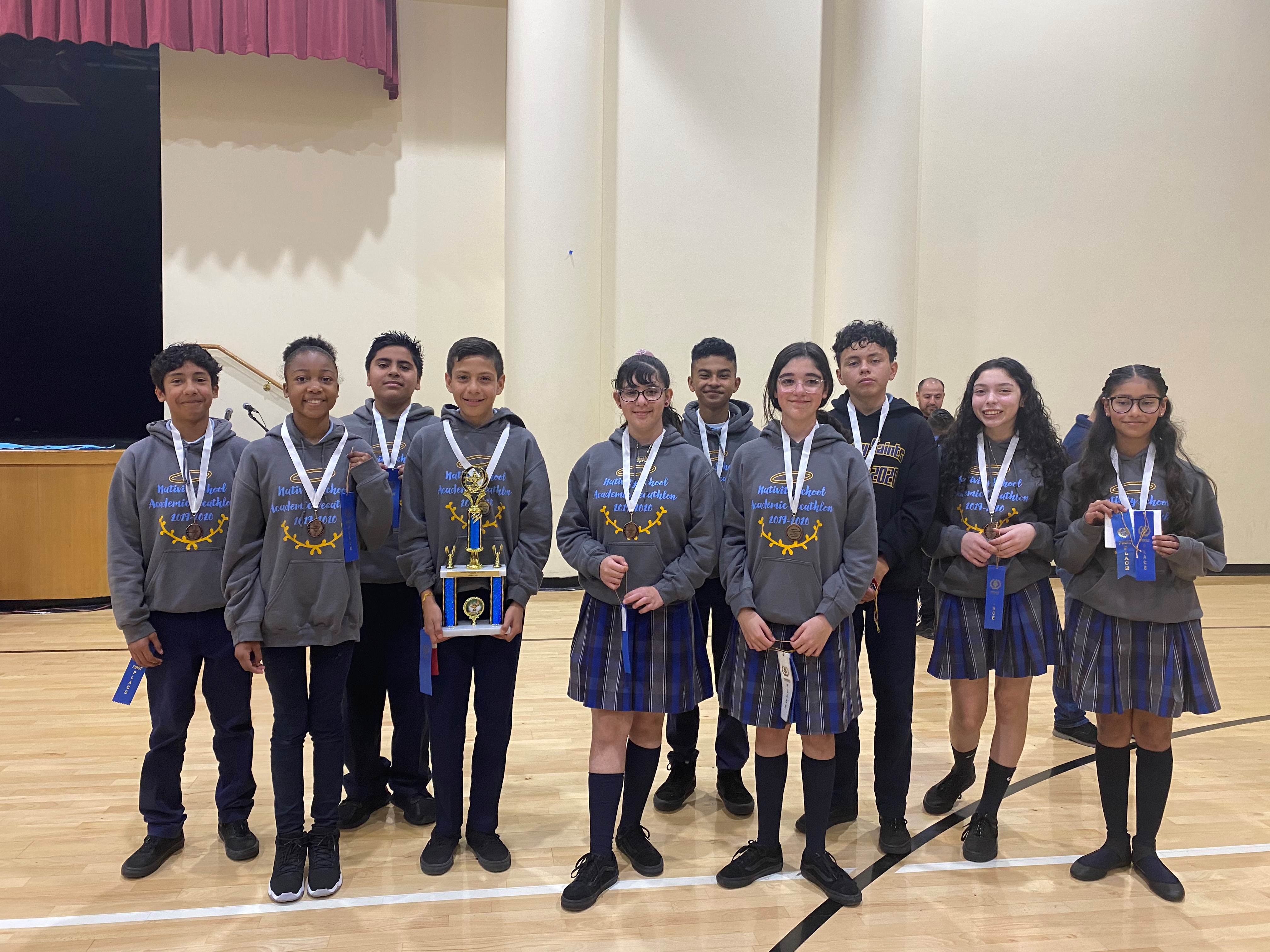 St. Helen Catholic School - Tomorrow our amazing Academic Decathlon team  will compete at the Archdiocese of Los Angeles Academic Junior High  Decathlon event. We are so proud of all their hard