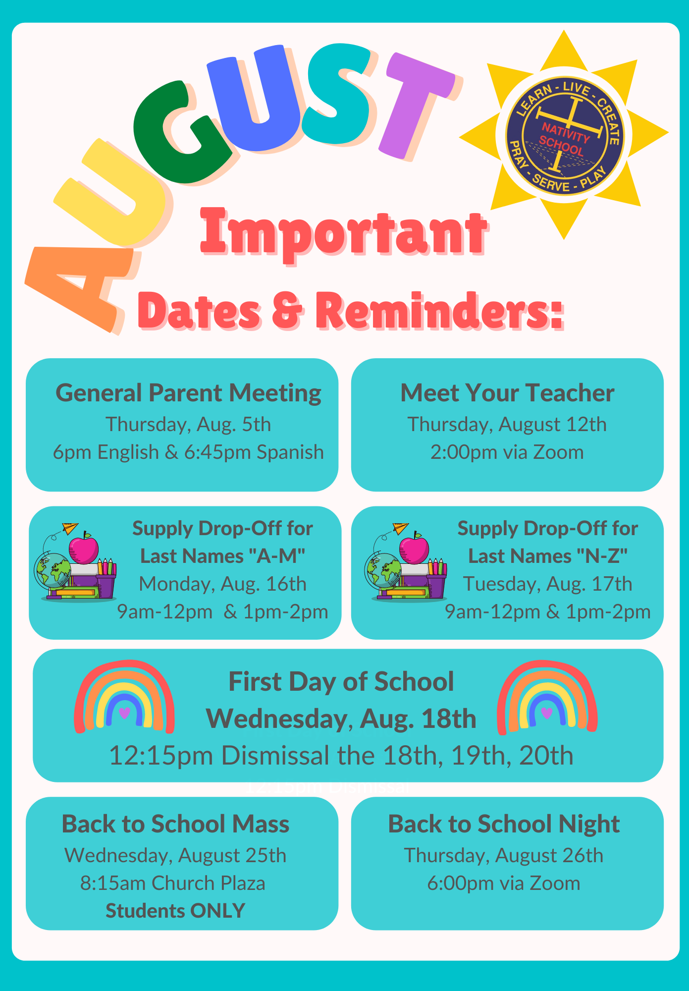 Hello august nativity catholic school