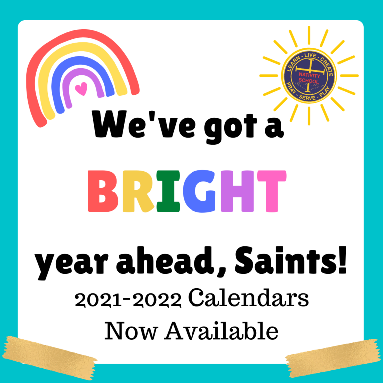 2021 2022 School Calendars Nativity Catholic School 2021 2022 School Calendars Nativity Catholic School